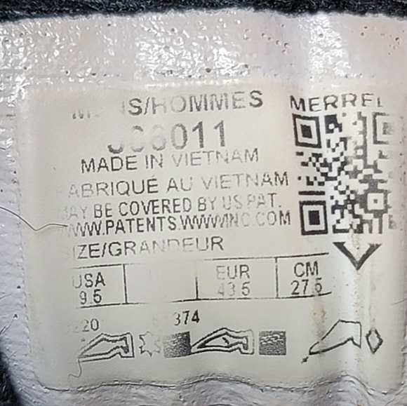 Merrell Walnut Moab 2 Ventilator Vibram Outdoor Trail Hiking Shoes Men'sSz 9.5 - Picture 12 of 12